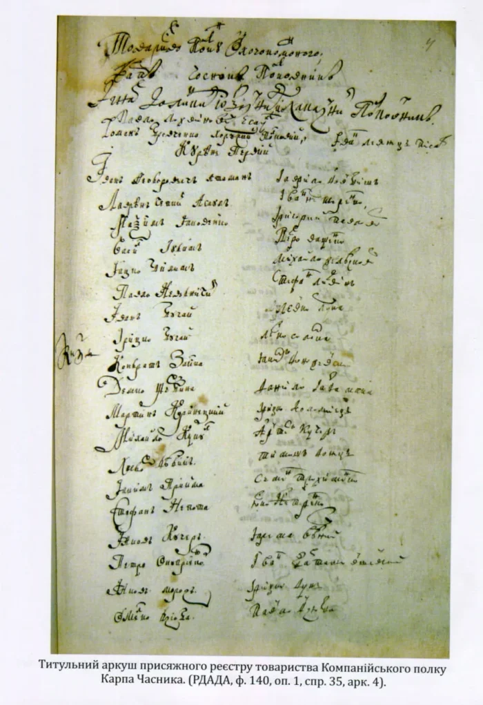 Присяга Охотницьких полків Гетьманщини 1718 року - Зображення 13