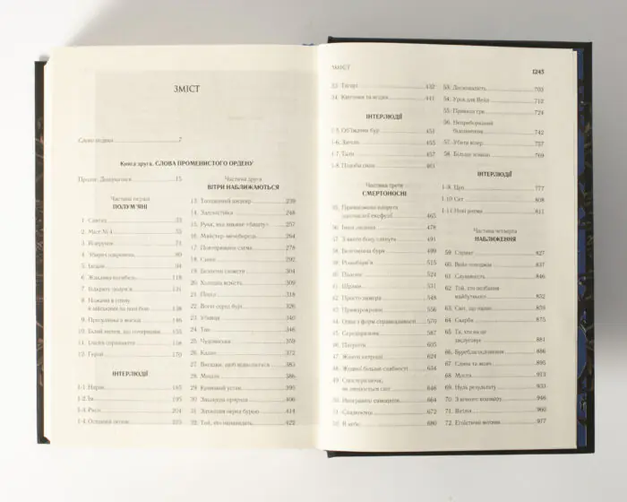 Зміст книги Слова Променистого ордену Брендона Сандерсона українською мовою