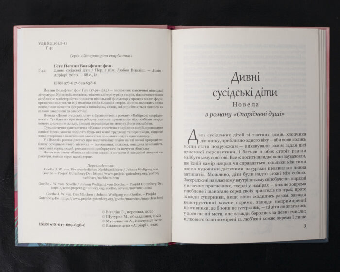 Дивні сусідські діти / Ґете Йоганн Вольфґанґ фон / (Видання 2020 року) - Зображення 5