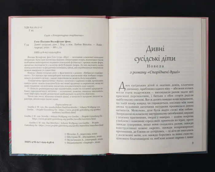 Дивні сусідські діти / Ґете Йоганн Вольфґанґ фон / (Видання 2020 року) - Зображення 5