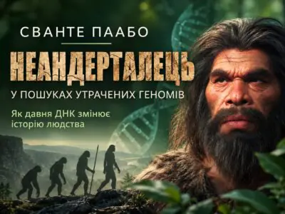 Неандерталець, давня ДНК та еволюція людини — науково-популярний банер