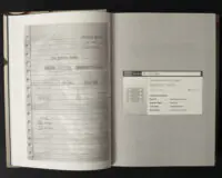 Сторінки книги Повернення Рейчел Прайс зі схемою родинного дерева та матеріалами розслідування