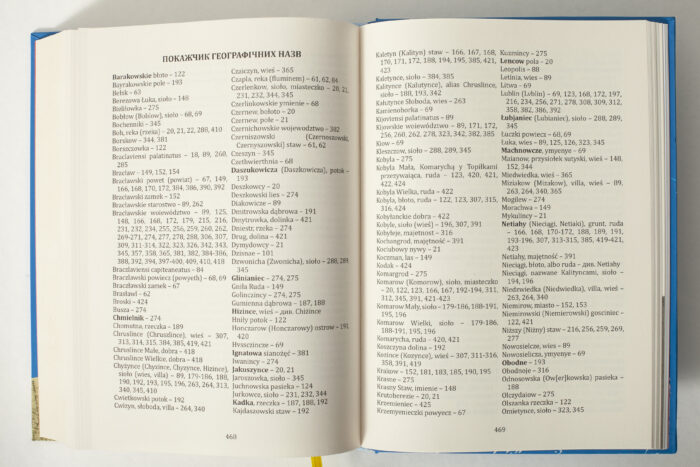Покажчик географічних назв у книзі Південні околиці Вінниці у XIV–XVII століттях