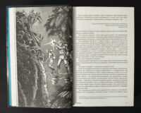 Ілюстрація з книги Колапс Макса Кідрука — експедиція та фантастична істота