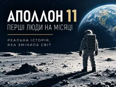 Аполлон 11 — банер про першу висадку людей на Місяць