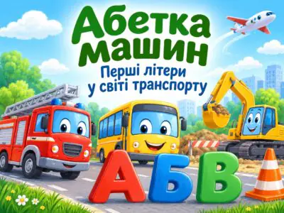 Абетка машин — перші літери у світі транспорту