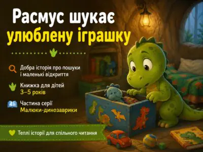 Расмус шукає улюблену іграшку в ящику з іграшками