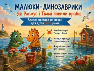 Малюки-динозаврики. Як Расмус і Тіммі ловили крабів — тематичний банер