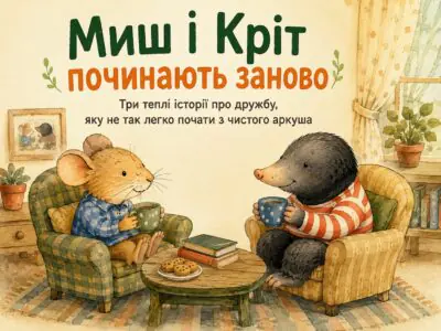 Миш і Кріт починають заново — тематичний банер про дружбу