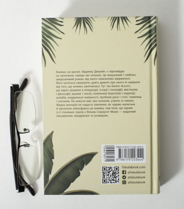 Книга Будинок дверей Тан Тван Енг задня обкладинка українське видання