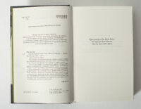 Вихідні дані та присвята книги Будинок дверей Тан Тван Енг