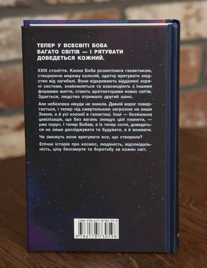 Зворотна сторона книги Усі ці світи Денніс І. Тейлор