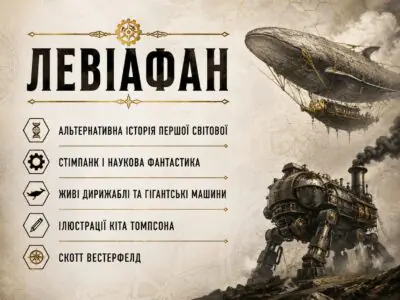 Банер книги Левіафан Скотт Вестерфельд видавництво LOBSTER