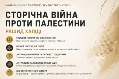 Банер книги Сторічна війна проти Палестини Рашид Халіді видавництво LOBSTER