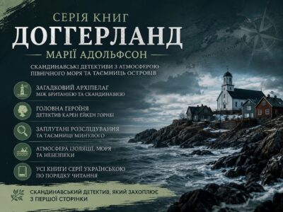 Серія книг Доґґерланд Марії Адольфсон українською — скандинавські детективи