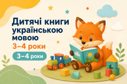 Дитячі книги українською мовою для дітей 3–4 років