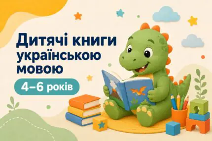 Дитячі книги українською мовою для дітей 4–6 років
