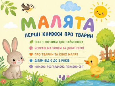 Малята — книжки для найменших про тварин