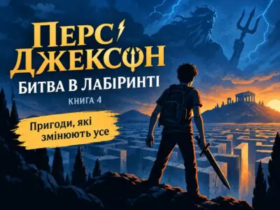 Персі Джексон Битва в Лабіринті — пригодницький банер до книги 4