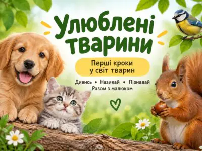 Улюблені тварини — перші кроки малюка у світ тварин
