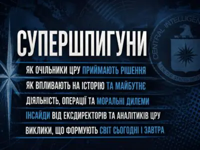 Банер книги Супершпигуни як очільники ЦРУ формують історію та майбутнє