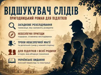 Відшукувач слідів — пригодницький роман для підлітків з детективною загадкою та магією