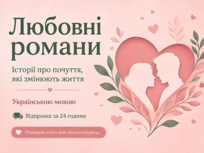 Любовні романи та книги про кохання українською — PaperBook