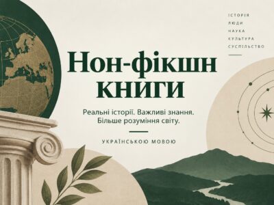 Нон-фікшн книги українською — історія, наука, культура та суспільство